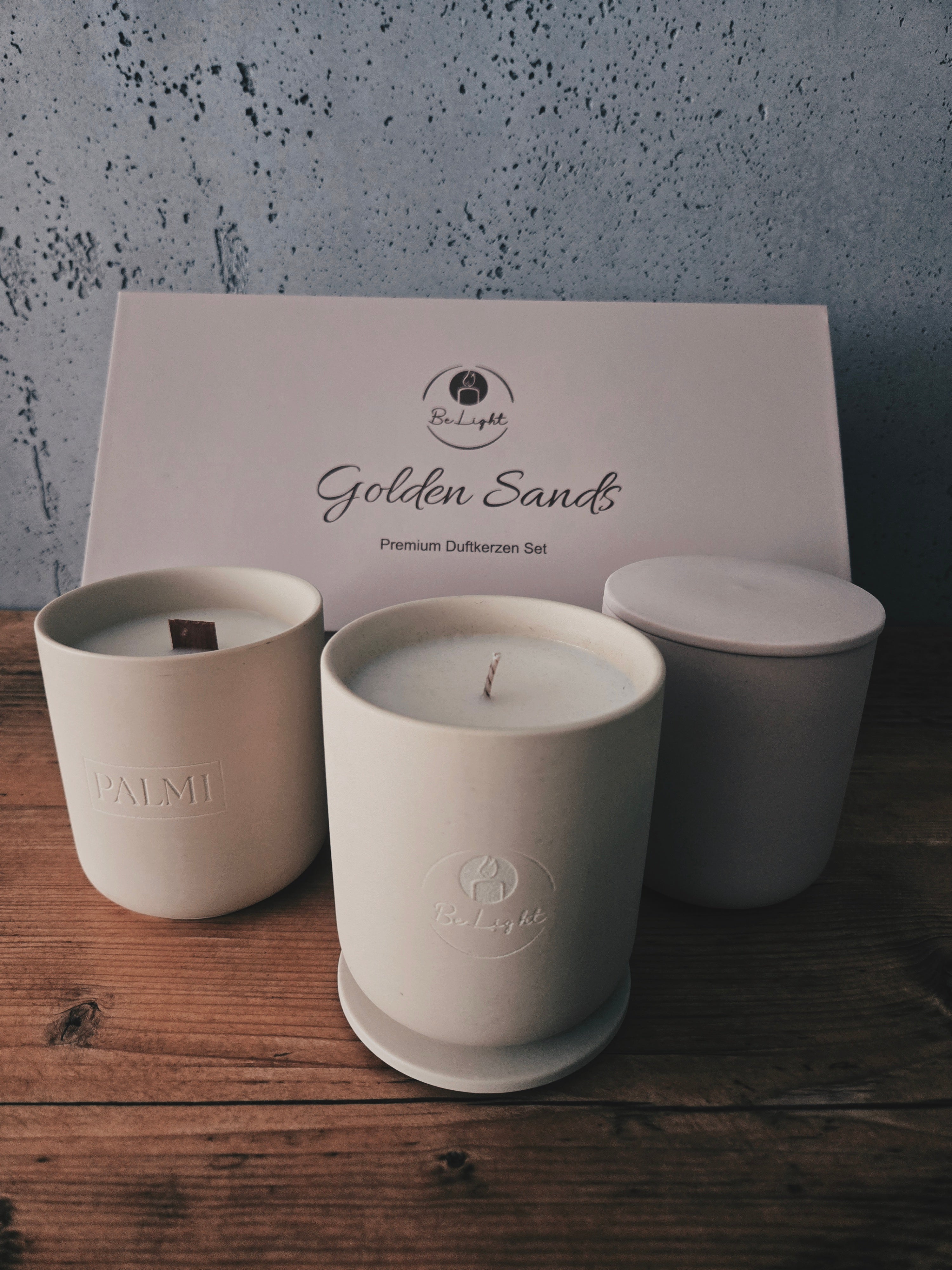 Golden Sands - Premium Duftkerzenset (3 Stk)