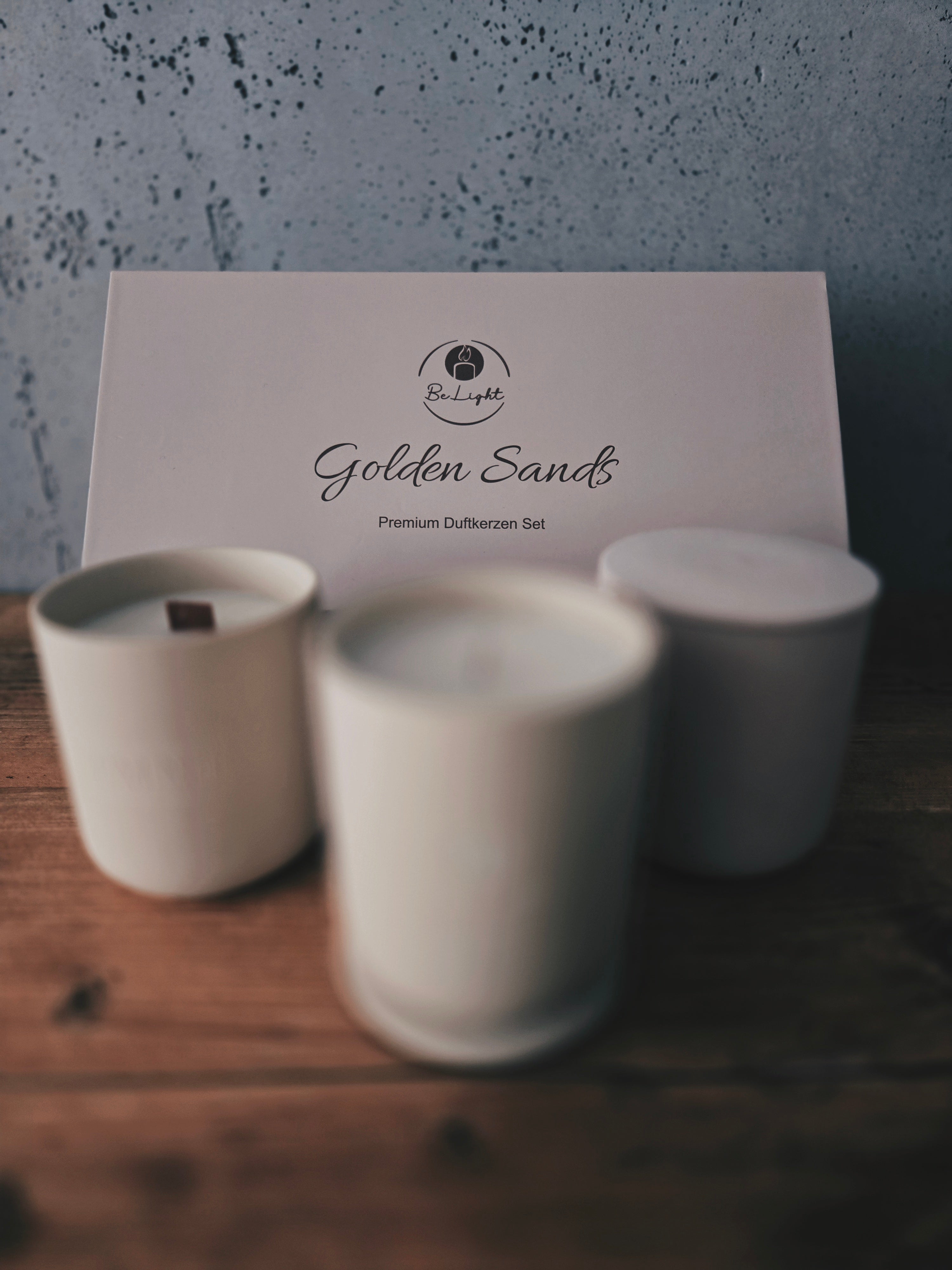 Golden Sands - Premium Duftkerzenset (3 Stk)