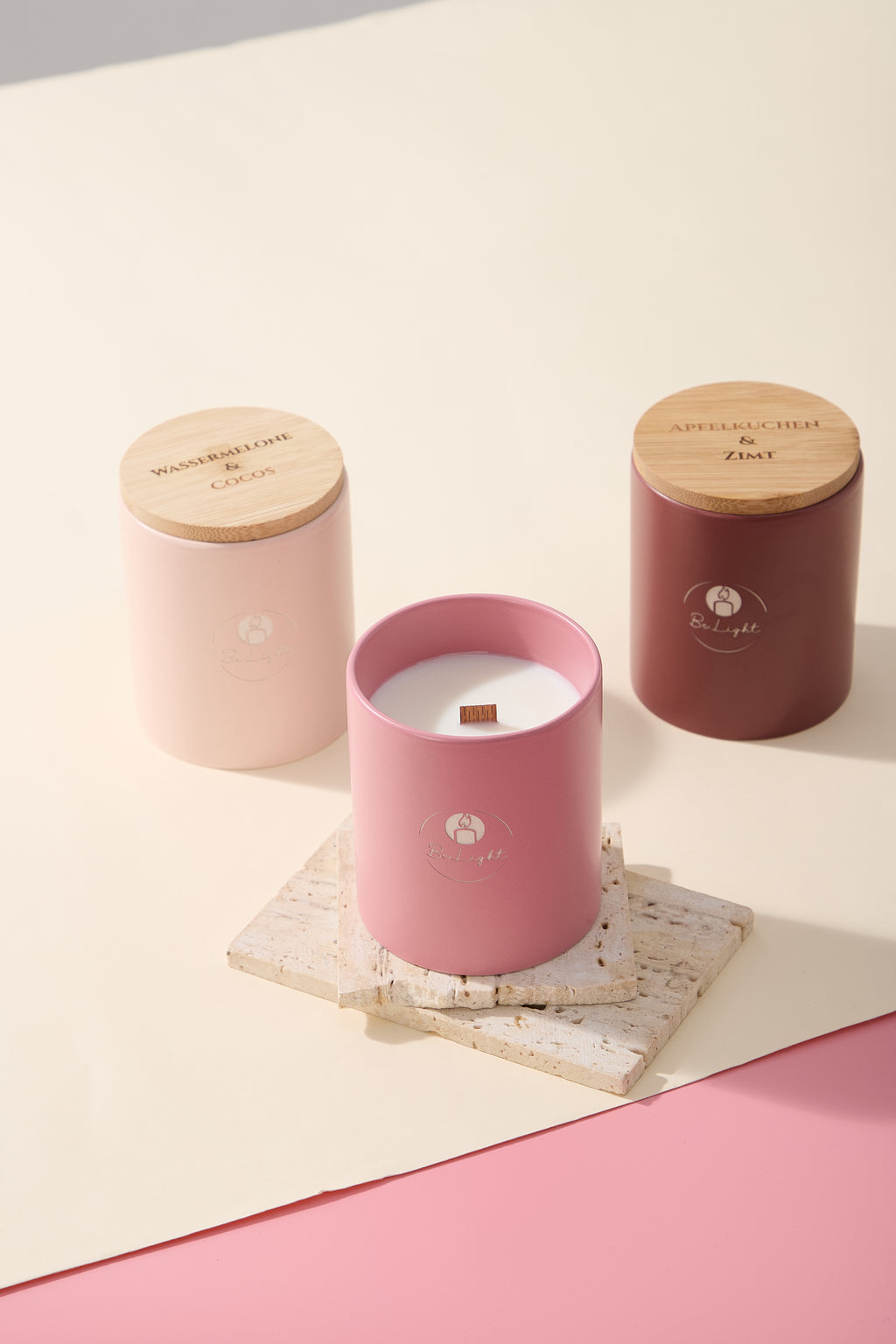Rosy Glow - Premium Duftkerzenset
