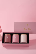 Rosy Glow - Premium Duftkerzenset