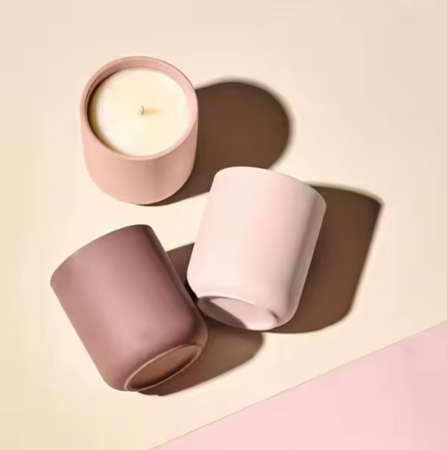 Rosy Glow - Premium Duftkerzenset (3 Stk)