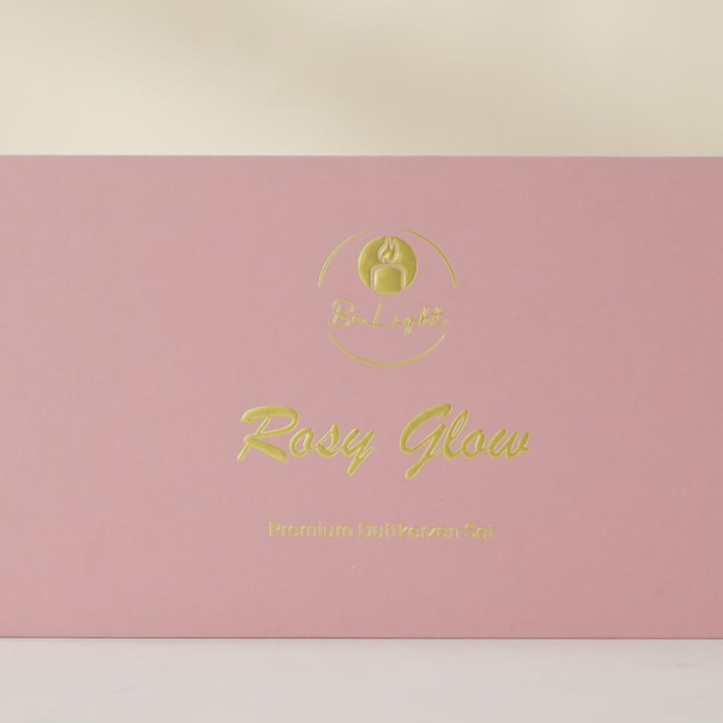 Rosy Glow - Premium Duftkerzenset